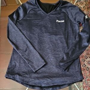 Forme Long-sleeved Posture Correcting Shirt In Ocean, Size M Barely Worn.
